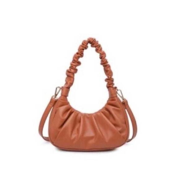 URBAN EXPRESSIONS Oliveta Scrunch Handle Crossbody Bag, purse, - Picture 4 of 8